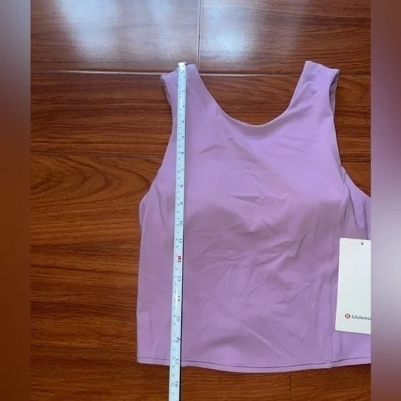 NWT Lululemon Nulu Twist-Back Yoga Tank Top *Light Support Wisteria Purple - Picture 5 of 13